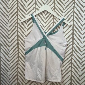 K SWISS tennis tank! Like new! Teal & White